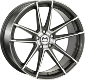 Motec Radical gunmetall poliert