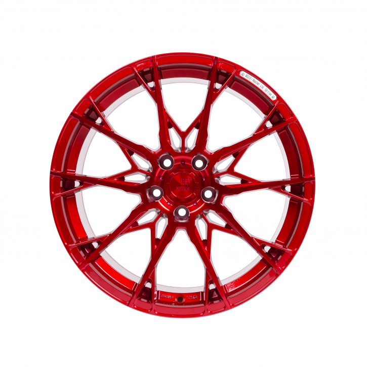 B52 Wheels X1 Reacher 8,5x19 Candyrot Hochglanzpoliert