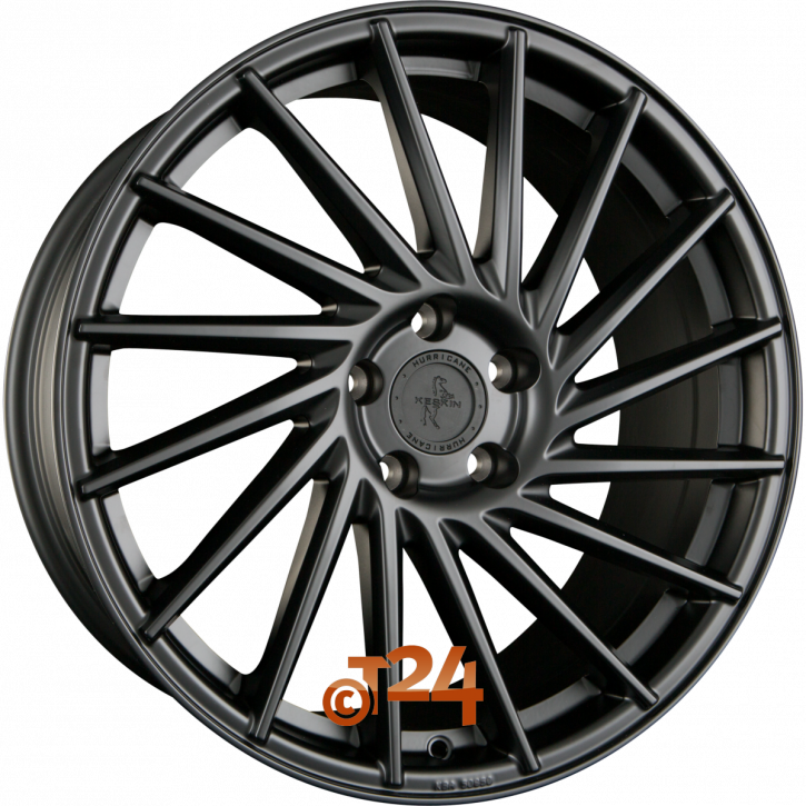 KESKIN KT17 HURRICANE 8.5x19 LK5x108 ET45 Matt Black Painted (MBP)