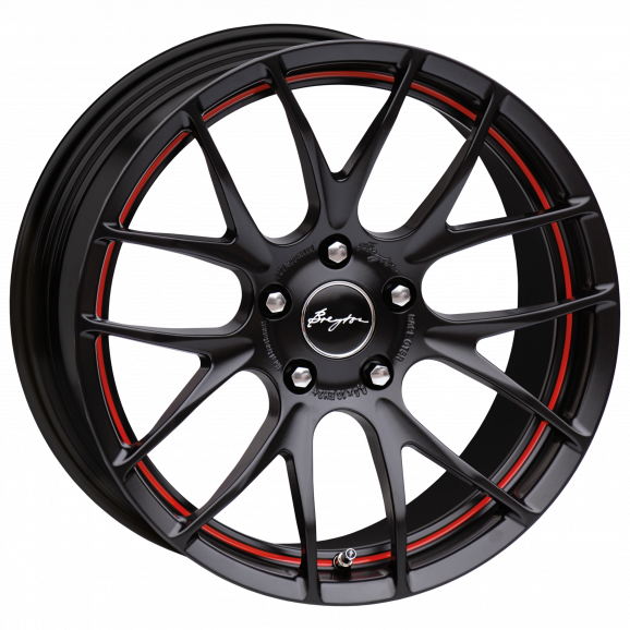 Breyton GTS-R 7,5x18 Matt Black Red undercut