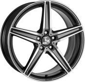 Ultra Wheels UA7 Gunmetal Front poliert Ultra Wheels UA7 Gunmetal Front poliert