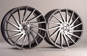 Ultra Wheels UA9 8,5x19 Gunmetal Front poliert Links